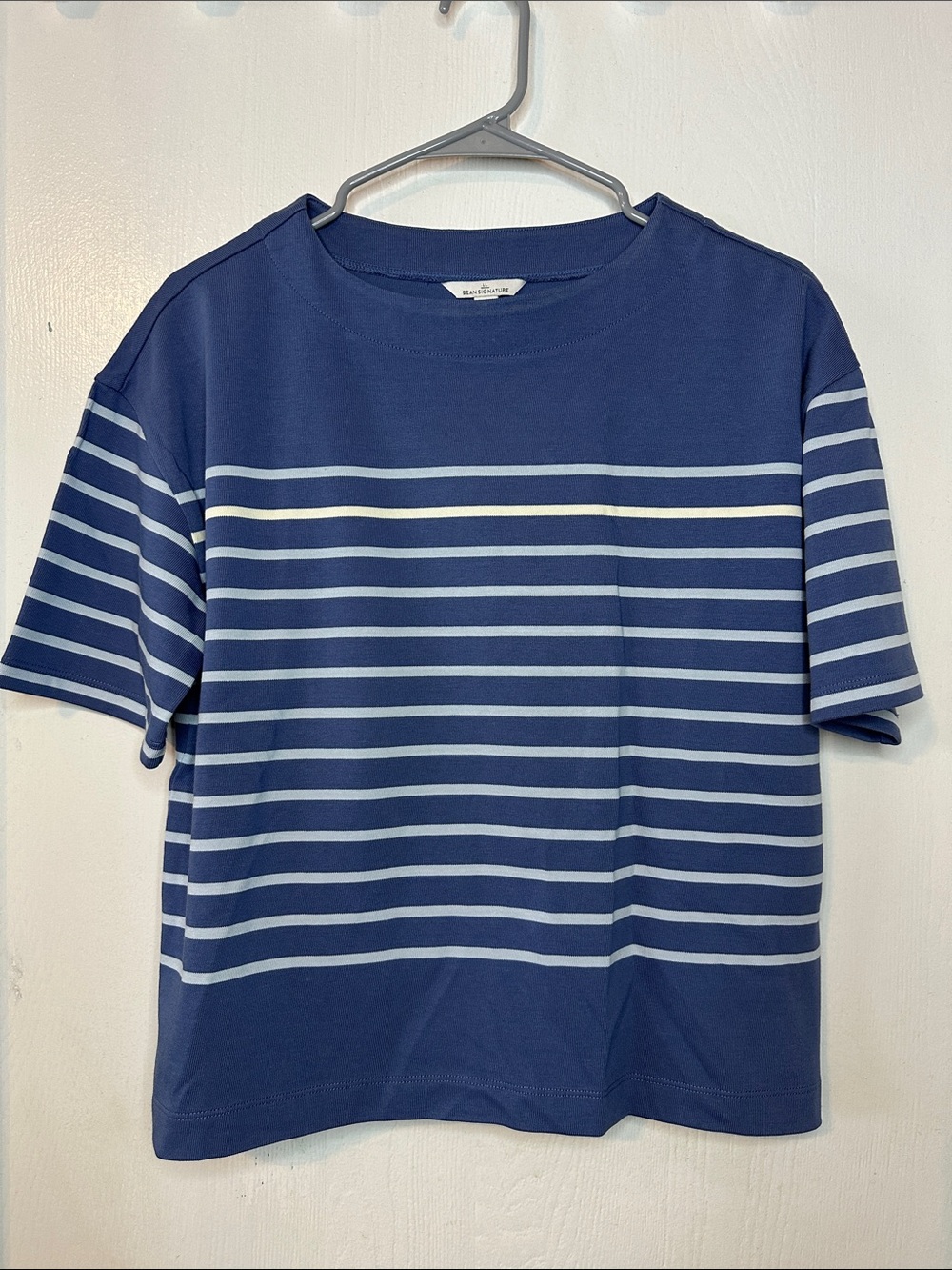 L.L.Bean Signature French Sailor Tee Mariner Blue XS